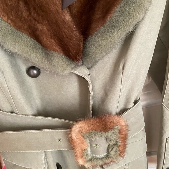 ERMANNO SCERVINO PARKA WITHREAL MINK FUR